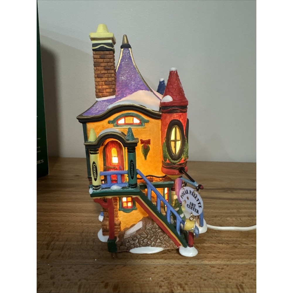 Dept 56 North Pole - Crayola Polar Palette Art Center - #56.56726 - Complete MIB - Picture 5 of 9